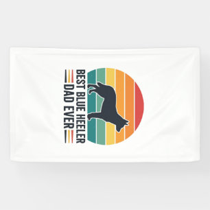 Best Blue Heeler Dad Ever Vintage Dog Dad Design_1 Banner