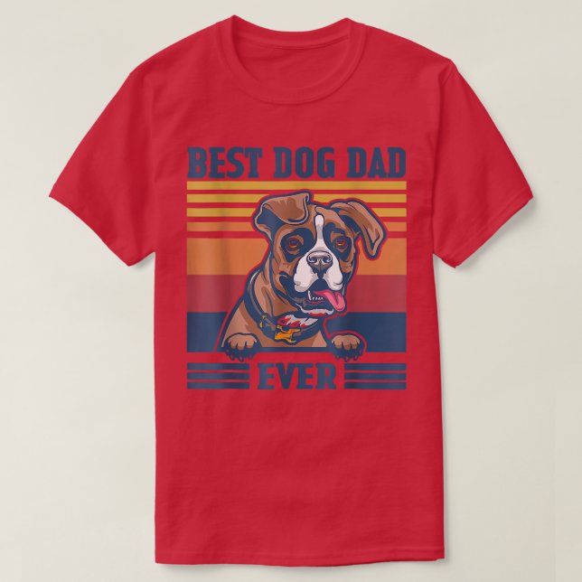 Best Boer Dad Ever Funny Dog Dad Father's Day  T-Shirt (Design Front)