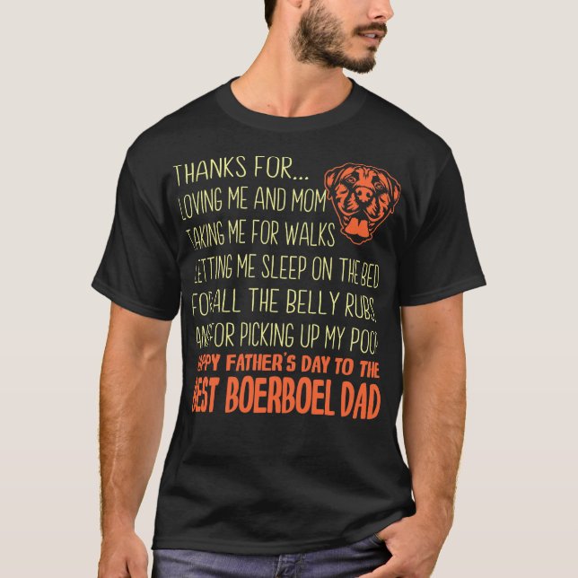 Best Boerboel Father's Day Gift T-Shirt (Front)