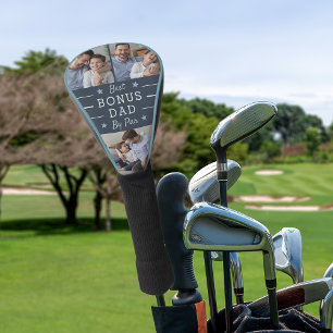 Best Bonus Dad By Par   3 Photo Golf Head Cover