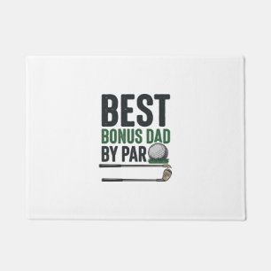 Best Bonus Dad by Par Golf Shirt Design_1 Doormat