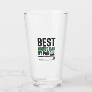 Best Bonus Dad by Par Golf Shirt Design_1 Glass