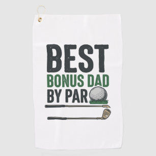 Best Bonus Dad by Par Golf Shirt Design_1 Towel