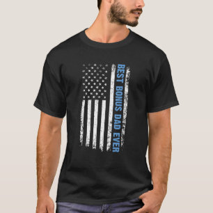 Best Bonus Dad Ever 4th Of July American Flag Patr T-Shirt