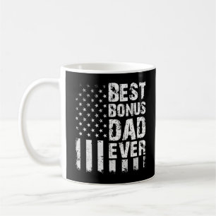 Best Bonus Dad Ever American Flag Coffee Mug
