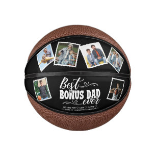 Best Bonus Dad Ever Family Photos Father's Day Mini Basketball