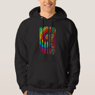 Best Bonus Dad Ever Father Tie Dye American Flag 4 Hoodie