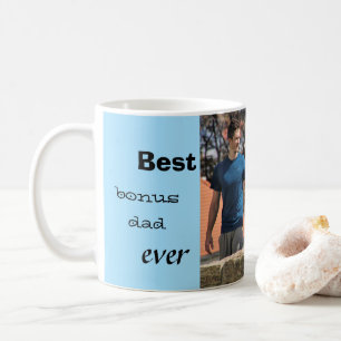 Best bonus dad ever, father's day photo coffee mug