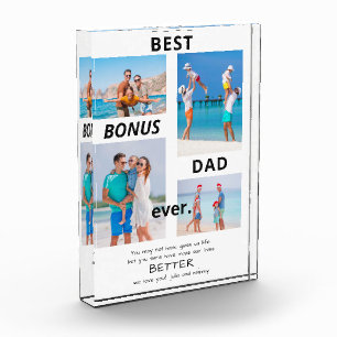 Best Bonus Dad Ever Stepdad 4 Photo Father's Day  