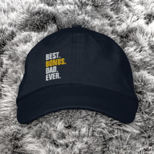 Best Bonus Dad Ever Stepfather Fathers Day Embroidered Hat