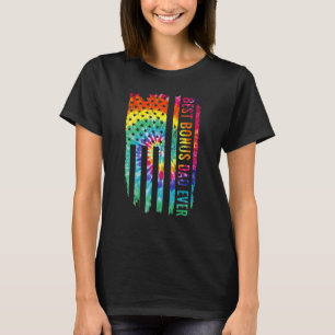 Best Bonus Dad Ever Tie Dye Dad and Stepdad Americ T-Shirt