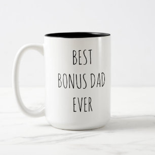 Best Bonus Dad Ever Two-Tone Coffee Mug