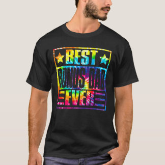 Best Bonus Dad Ever Vintage Tie Dye Fathers Day T-Shirt
