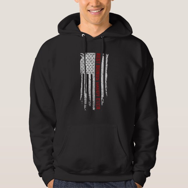 Best Bonus Daddy Ever American Usa Flag Fathers Da Hoodie (Front)