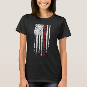 Best Bonus Daddy Ever American Usa Flag Fathers Da T-Shirt