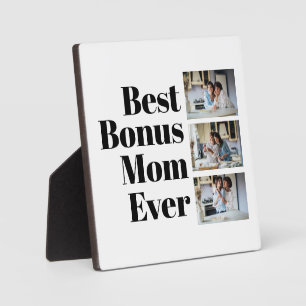 Best Bonus Mum Ever Mother's Day 3 Photo Collage Plaque