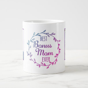 Best Bonus Mum Ever Photo Template Stepmom Large Coffee Mug
