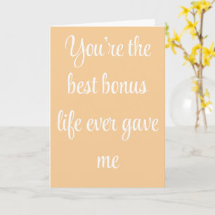 Best Bonus Mum Love Quote Heartfelt Card