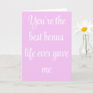 Best Bonus Mum Love Quote Heartfelt Card