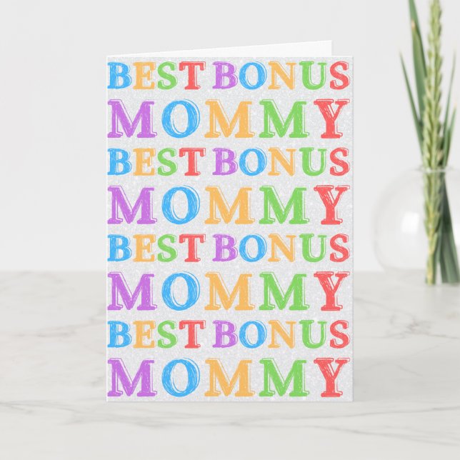 Best Bonus Mummy Mother's Day Card (Front)