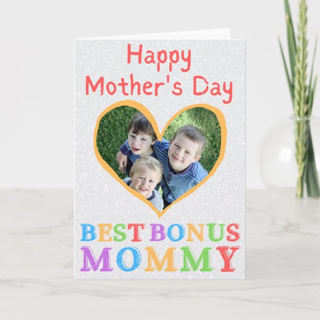 Best Bonus Mummy Mother's Day Photo Card (Front)