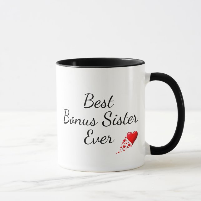 BEST BONUS SISTER EVER Personalised Proverbs 31 Mug (Right)