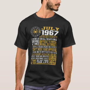 Best Born in July 1967 Factss for Mens Womens T-Shirt