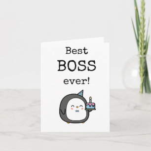 Best Boss, Appreciation Card, Cute  Card