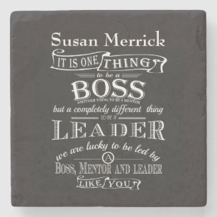 Best Boss Appreciation Gift Coaster Custom