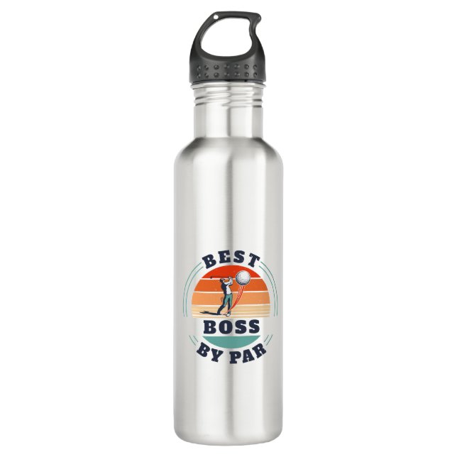 Best Boss By Par Custom Retro Golf Employer 710 Ml Water Bottle (Front)