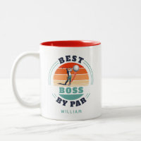 Best Boss By Par Custom Retro Golf Lover Employer