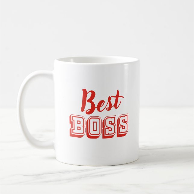 Best Boss Design Coffee Mug (Left)