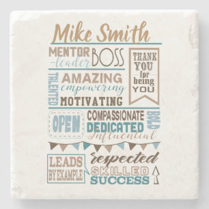 Best Boss desk Appreciation Gift  Coaster