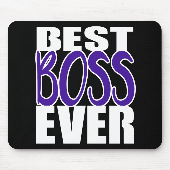 Best Boss Ever Boss's Day Gift Mouse Mat (Front)
