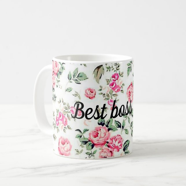 Best boss ever coffee mug (Front Left)