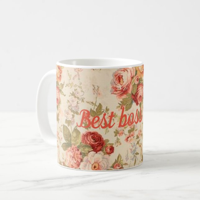 Best boss ever coffee mug (Front Left)