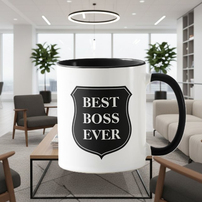 Best boss ever coffee mug with quote (boss coffee mug)