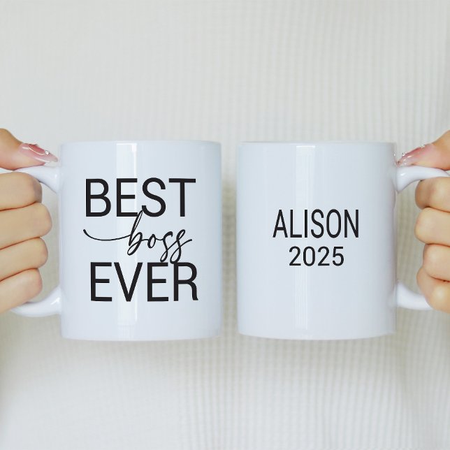 Best Boss Ever Personalised Coffee Mug (Creator Uploaded)