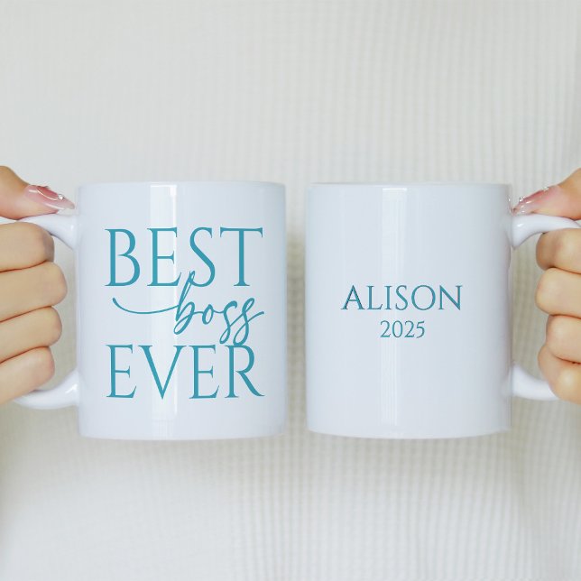 Best Boss Ever Personalized Coffee Mug (Creator Uploaded)