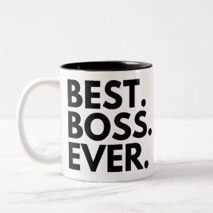 BEST BOSS EVER Two-Tone COFFEE MUG