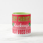 Best Boss Ever with Snowman on Christmas  Mug<br><div class="desc">If you're looking for something that says,  "Boss,  I appreciate you",  then here's one to consider. Evoking the spirit of Christmas,  the season of giving,  and,  appreciation for those who have rallied with us throughout the year. Simple,  yet,  meaningful. You can change the colours and fonts too!</div>