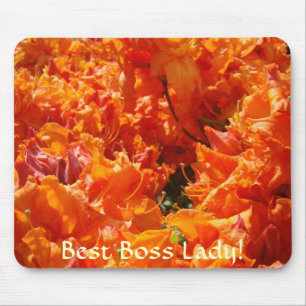 BEST BOSS GIFT Mousepad Azalea Rhodies Christmas