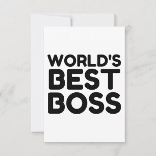 BEST BOSS THANK YOU CARD