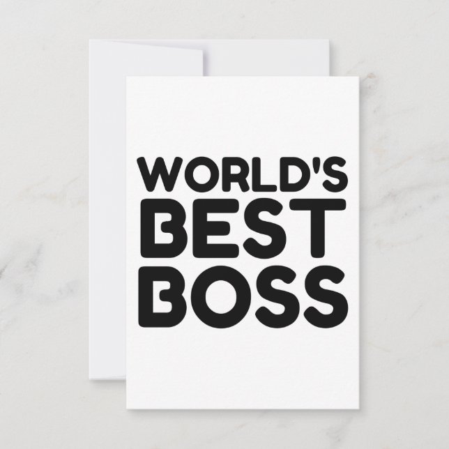 BEST BOSS THANK YOU CARD (Front)