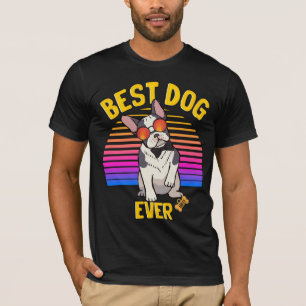 Best Boston Terrier Dog Ever Retro T-Shirt