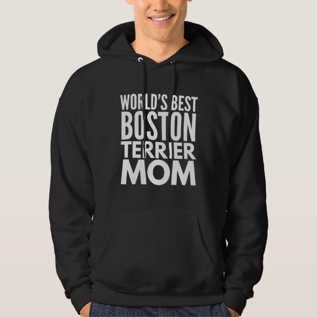Best Boston Terrier Mum Fitted Scoop Hoodie (Front)