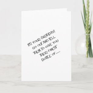 best bottle birthday card