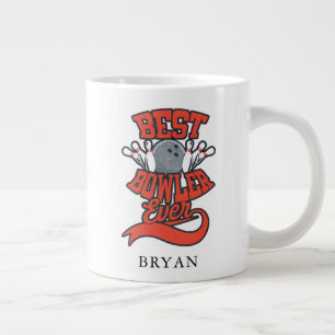 Best Bowler Ever Bowling Personalised Novelty Large Coffee Mug