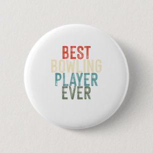 Best Bowling Player Bowlers Skittles Sport Gift 6 Cm Round Badge