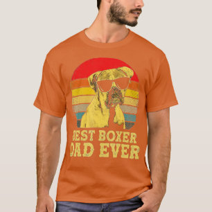 Best Boxer Dad Ever Dog Lovers Retro Vintage T-Shirt